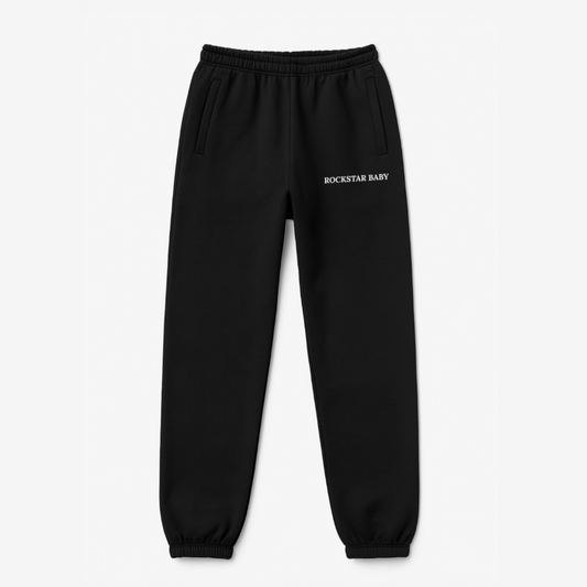 Oversized Signature Joggers - Black