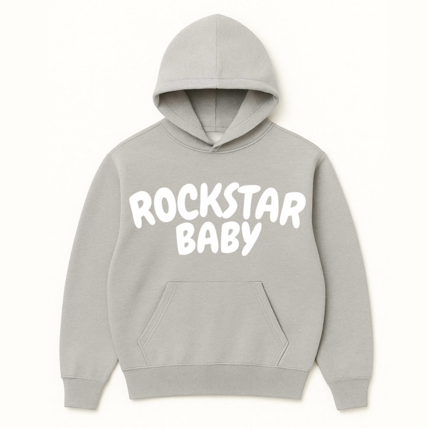Cloud Nine Oversized Hoodie - Grey/White