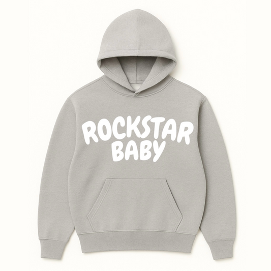 Cloud Nine Oversized Hoodie - Grey/White