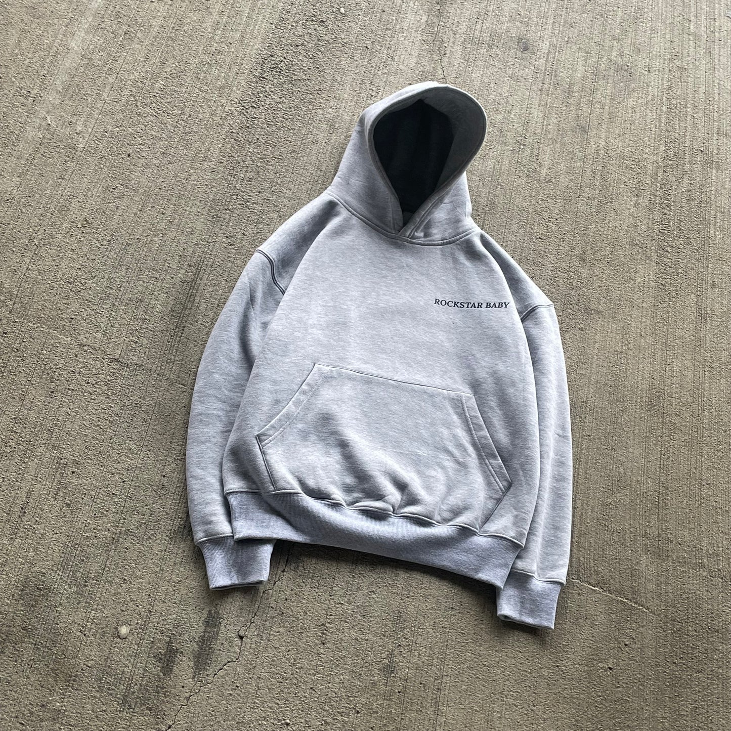 Oversized Signature Hoodie - Grey