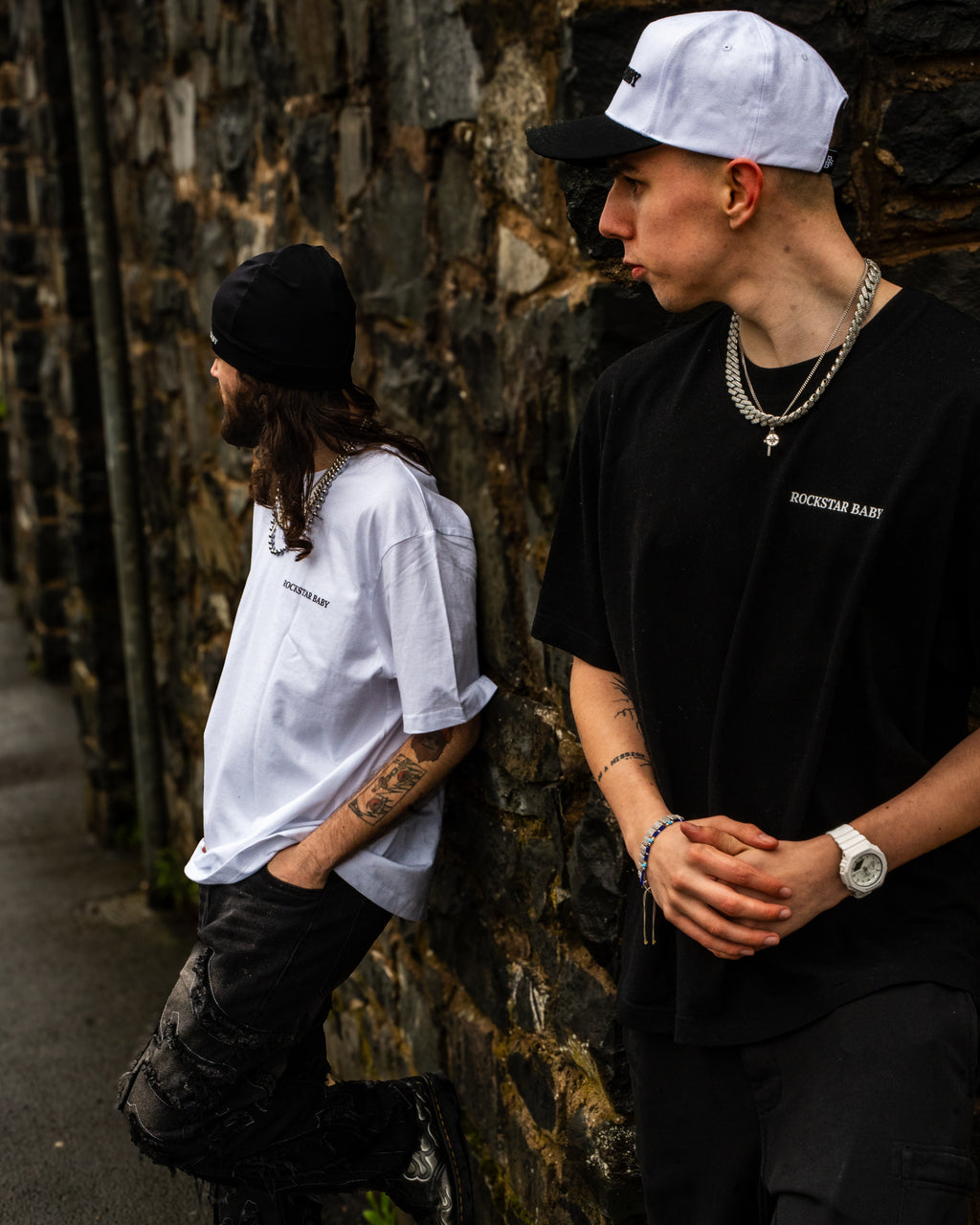 Oversized Signature T-Shirt Bundle - Black/White