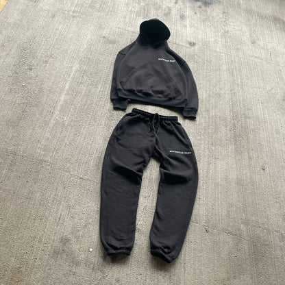 Oversized Signature Joggers - Black