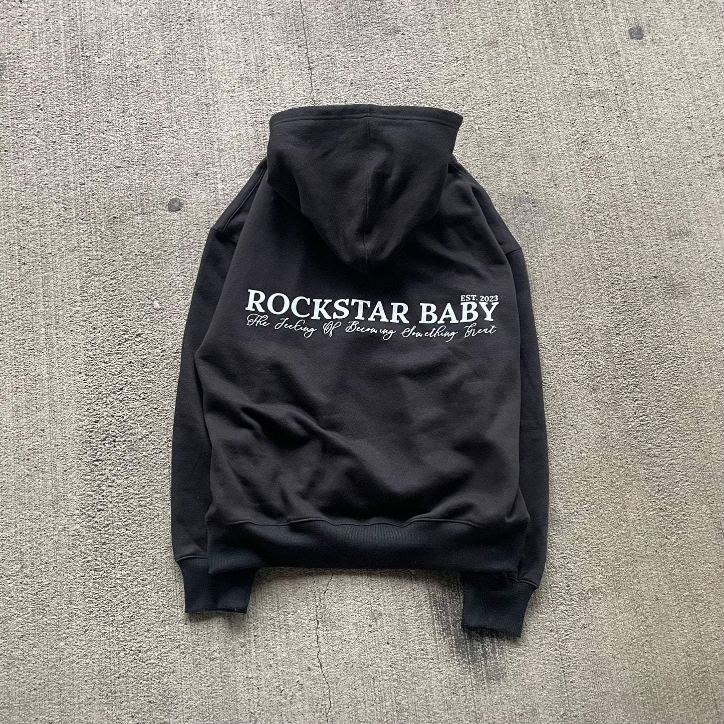 Oversized Signature Hoodie - Black