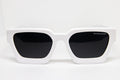 Thick Frame Sunglasses - White