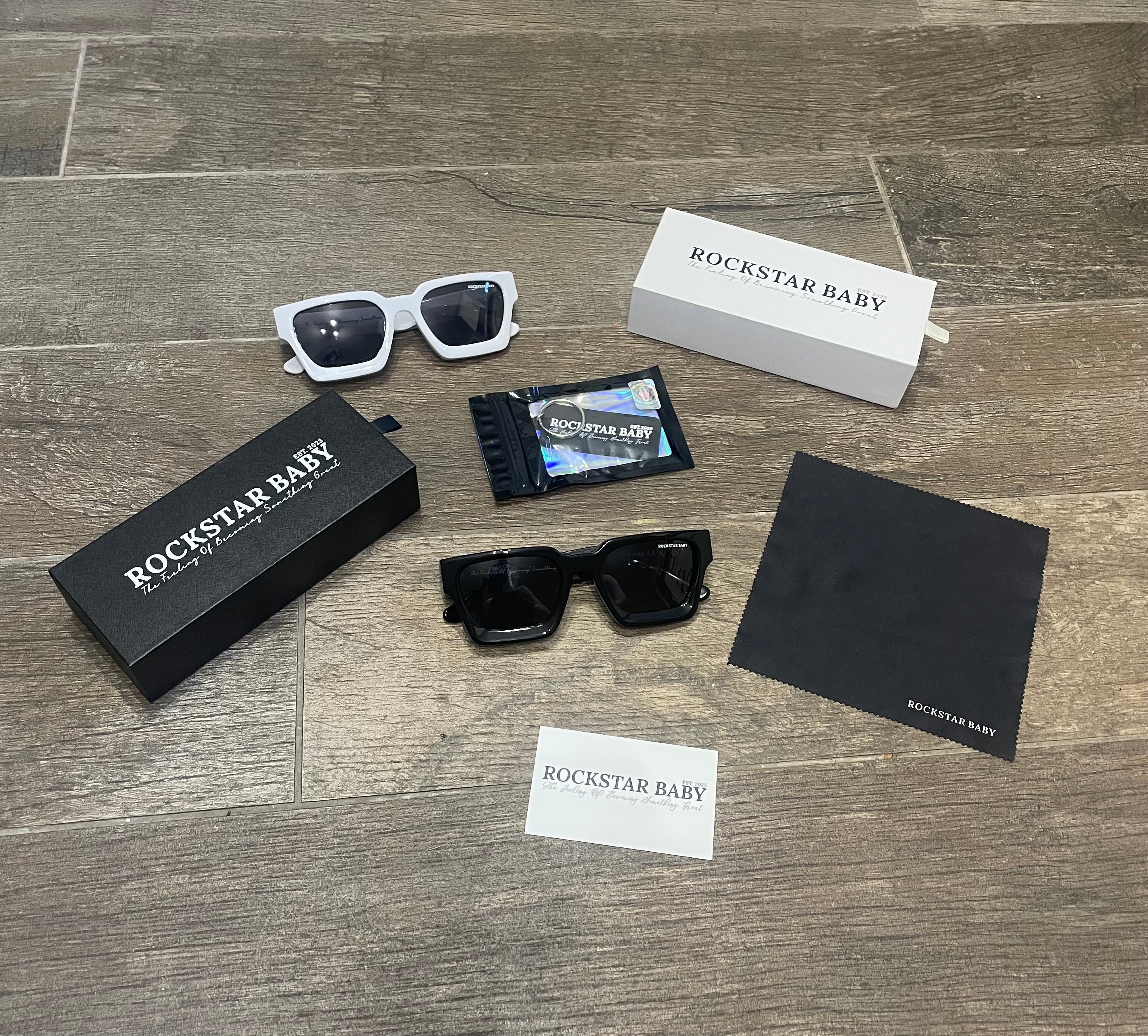Thick Frame Sunglasses - White