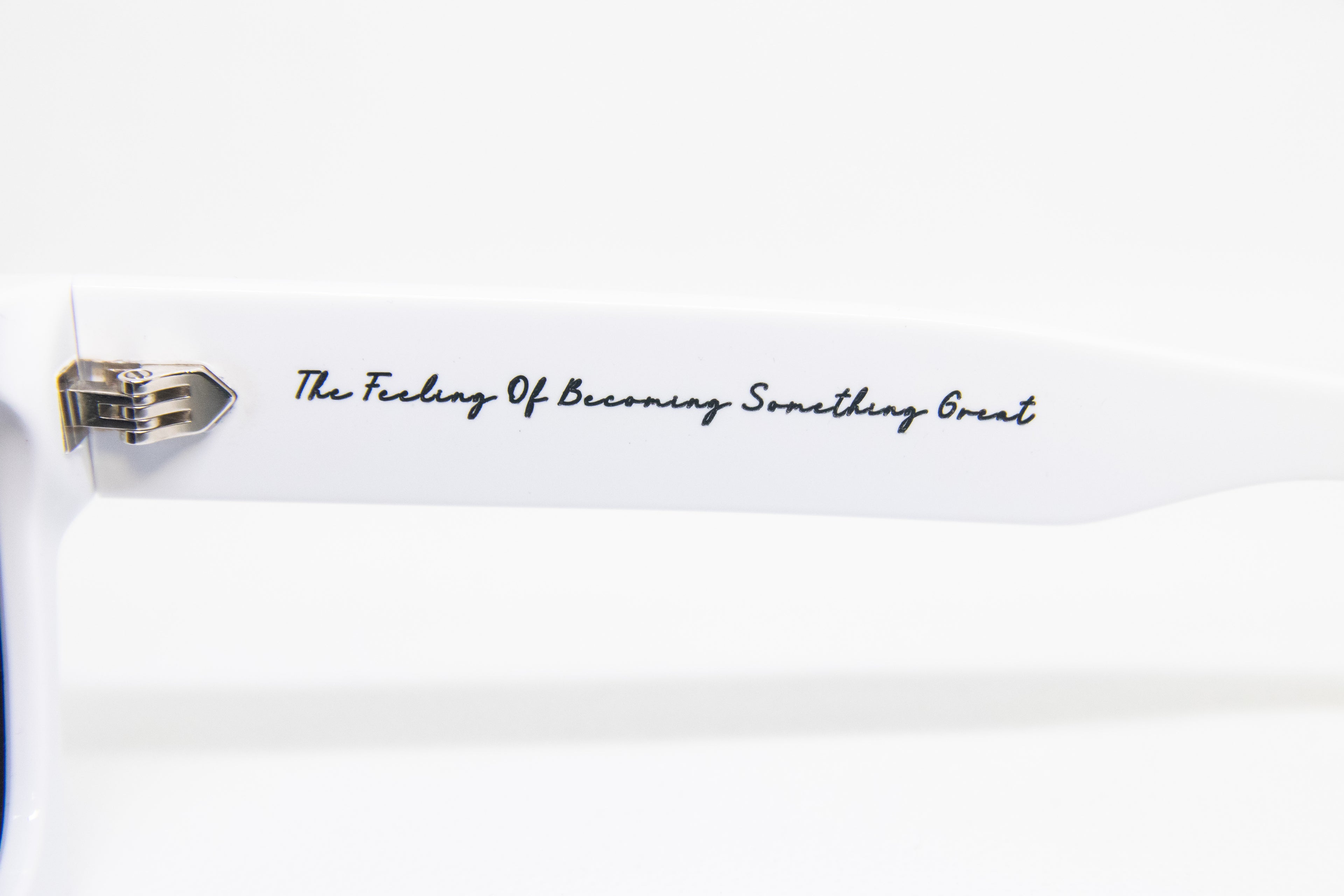 Thick Frame Sunglasses - White