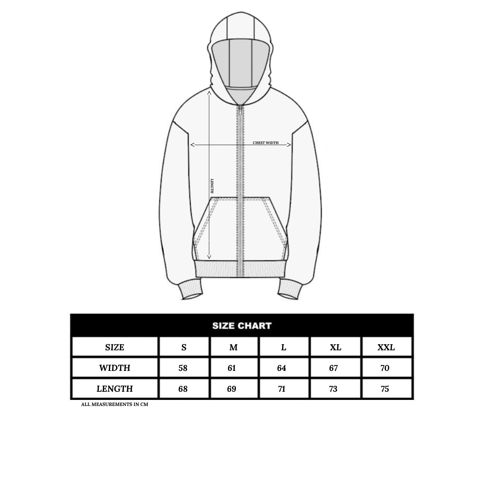 Anniversary Zip Hoodie - Black (PRE-ORDER)