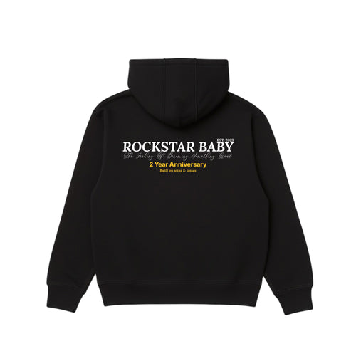 Anniversary Zip Hoodie - Black